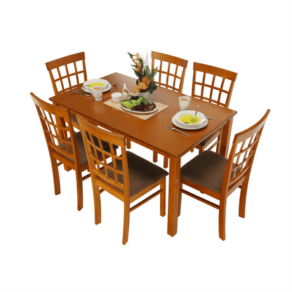 Set dining 1+6, cireş, GRID NEW