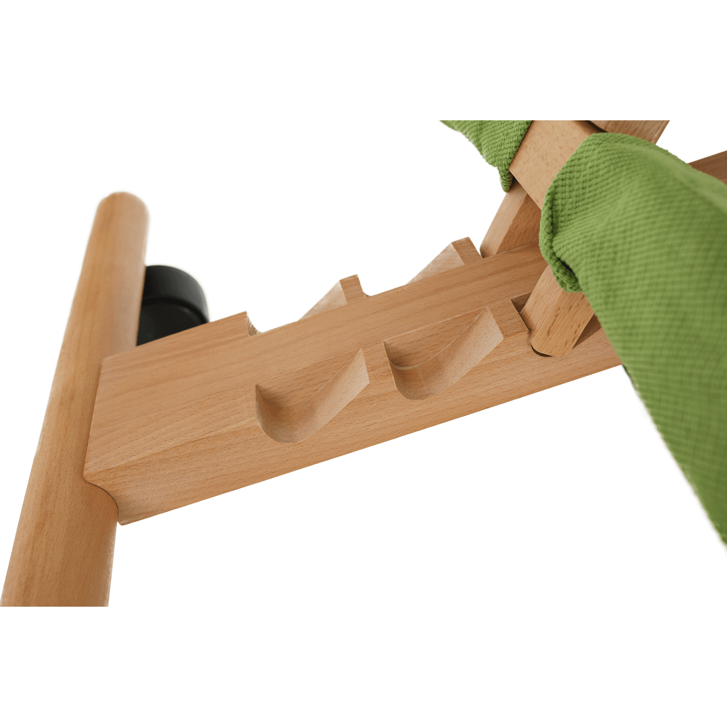 Scaun genunchi ergonomic, verde/ fag, GROCO