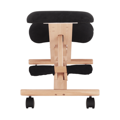 Scaun genunchi ergonomic, negru / fag, GROCO