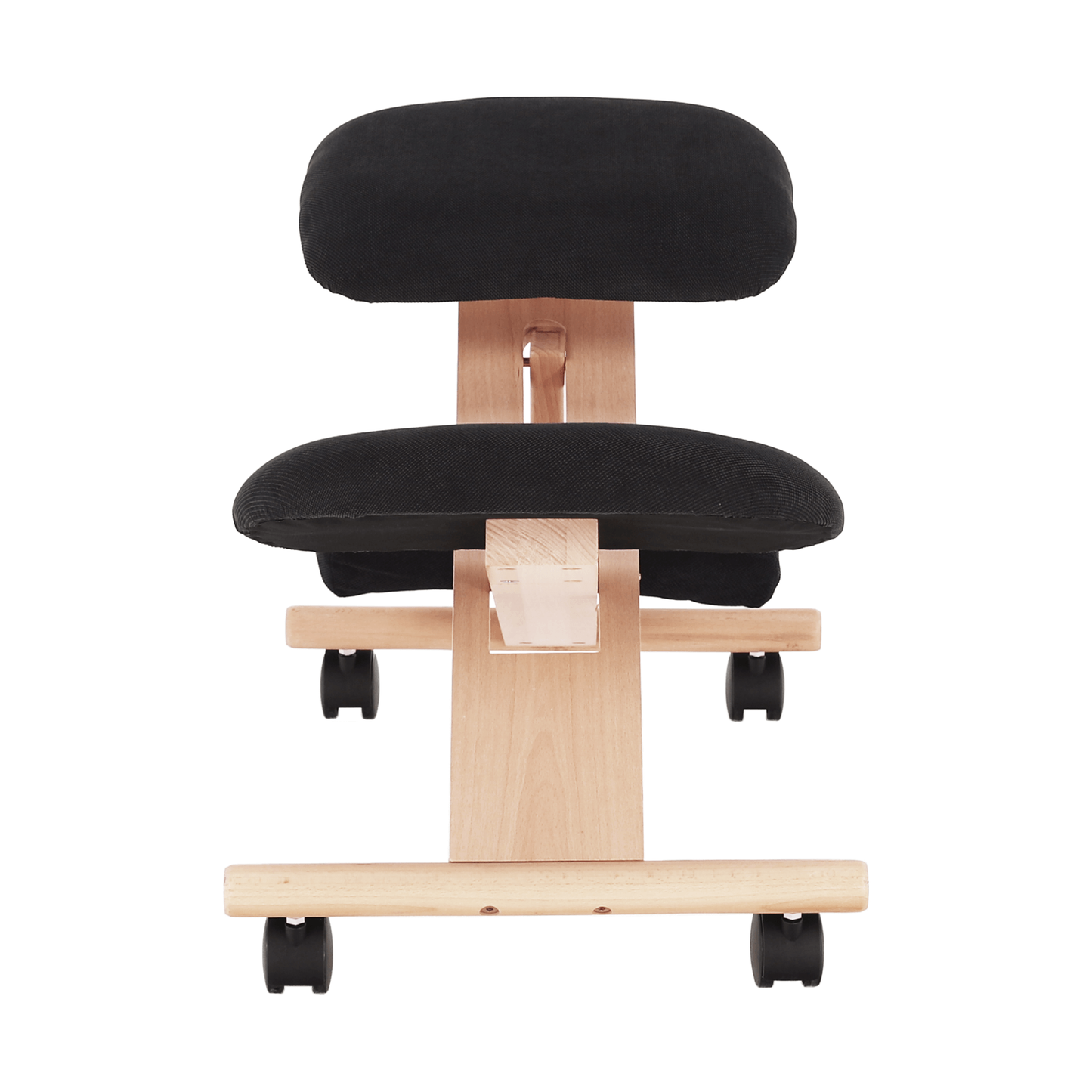 Scaun genunchi ergonomic, negru / fag, GROCO