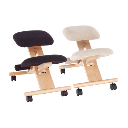 Scaun tip kneeling ergonomic, crem / fag, GROCO