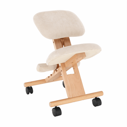 Scaun tip kneeling ergonomic, crem / fag, GROCO