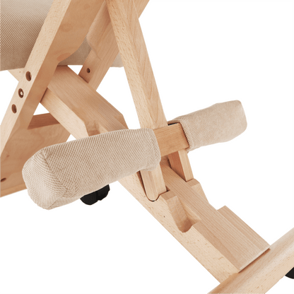 Scaun tip kneeling ergonomic, crem / fag, GROCO