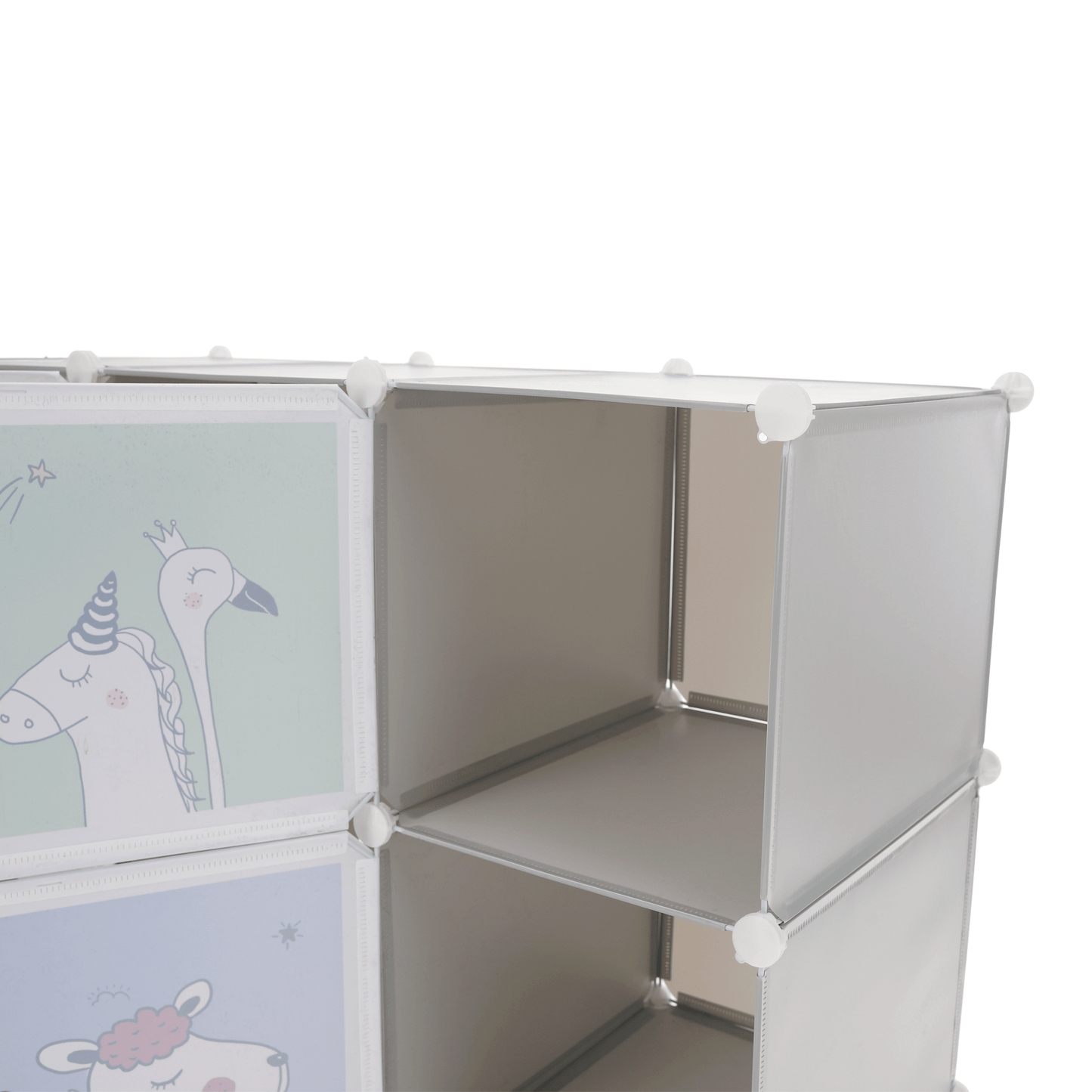 Dulap modular pentru copii, gri / model pentru copii, HAKON
