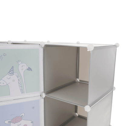 Dulap modular pentru copii, gri / model pentru copii, HAKON