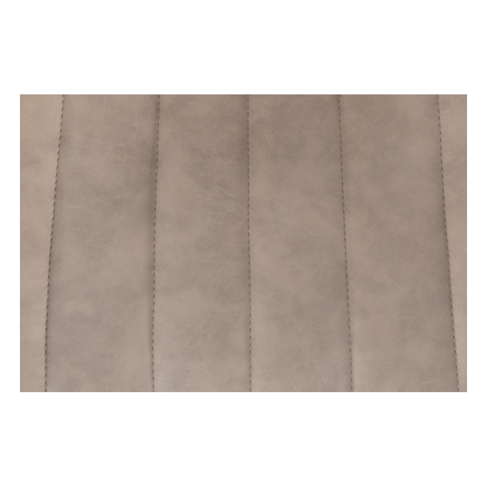 Scaun, piele ecologică gri maroniu taupe/negru, HAZAL