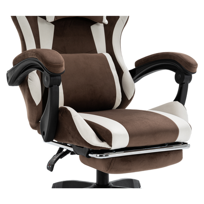 Scaun de birou/gaming, maro/alb, HOSPO