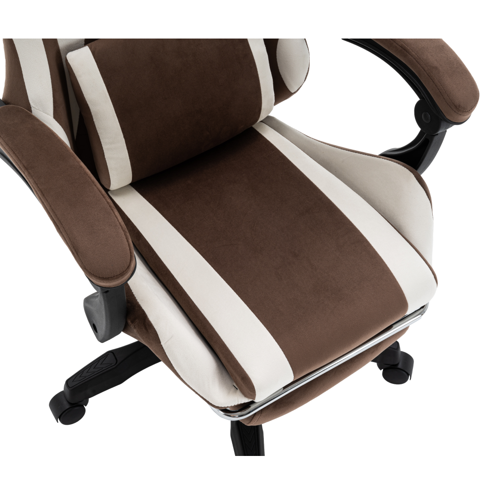 Scaun de birou/gaming, maro/alb, HOSPO