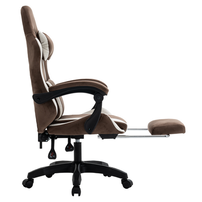 Scaun de birou/gaming, maro/alb, HOSPO