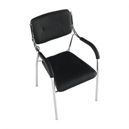 Scaun stivuibil, negru, ILHAM
