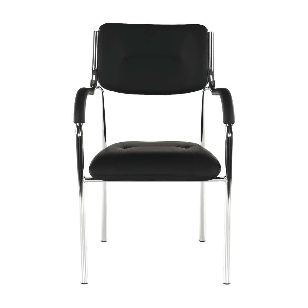 Scaun stivuibil, negru, ILHAM