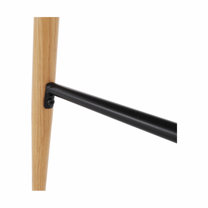 Masă de bar, alb/stejar, diametru 60 cm, IMAM