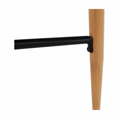 Masă de bar, negru/stejar, diametru 60 cm, IMAM