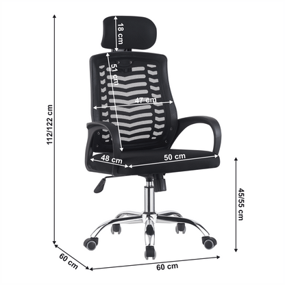 Scaun de birou, negru, IMELA NEW TYP 1