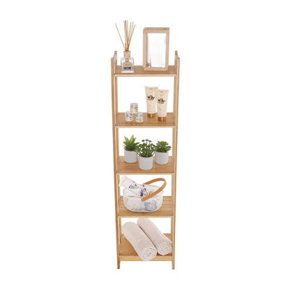 Poliţă cu 5 rafturi, bambus natural, TIPUL IMPEROR 3