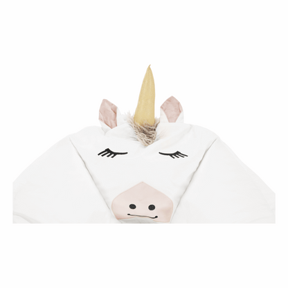 Fotoliu tip sac unicorn, alb, INOROG