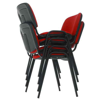 Scaun de birou, roşu, ISO NEW