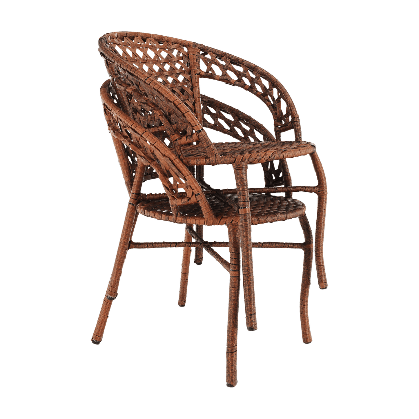 Set de grădină din rattan  1 + 2, maro, JARUB