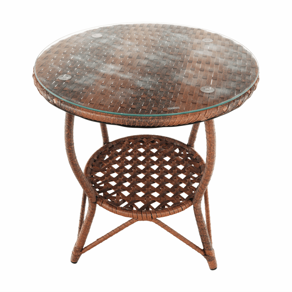 Set de grădină din rattan  1 + 2, maro, JARUB