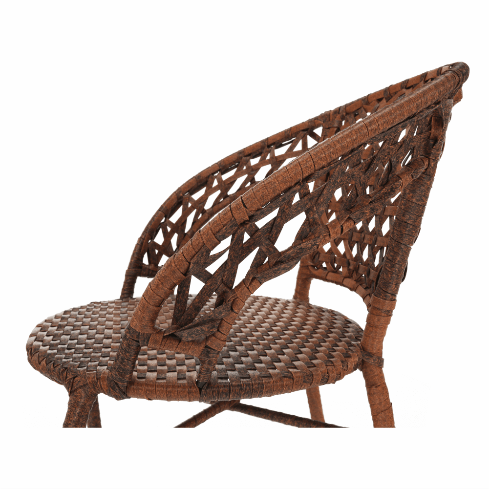 Set de grădină din rattan  1 + 2, maro, JARUB