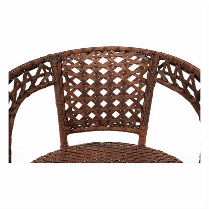 Set de grădină din rattan  1 + 2, maro, JARUB