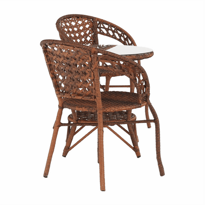 Set de grădină din rattan  1 + 2, maro, JARUB