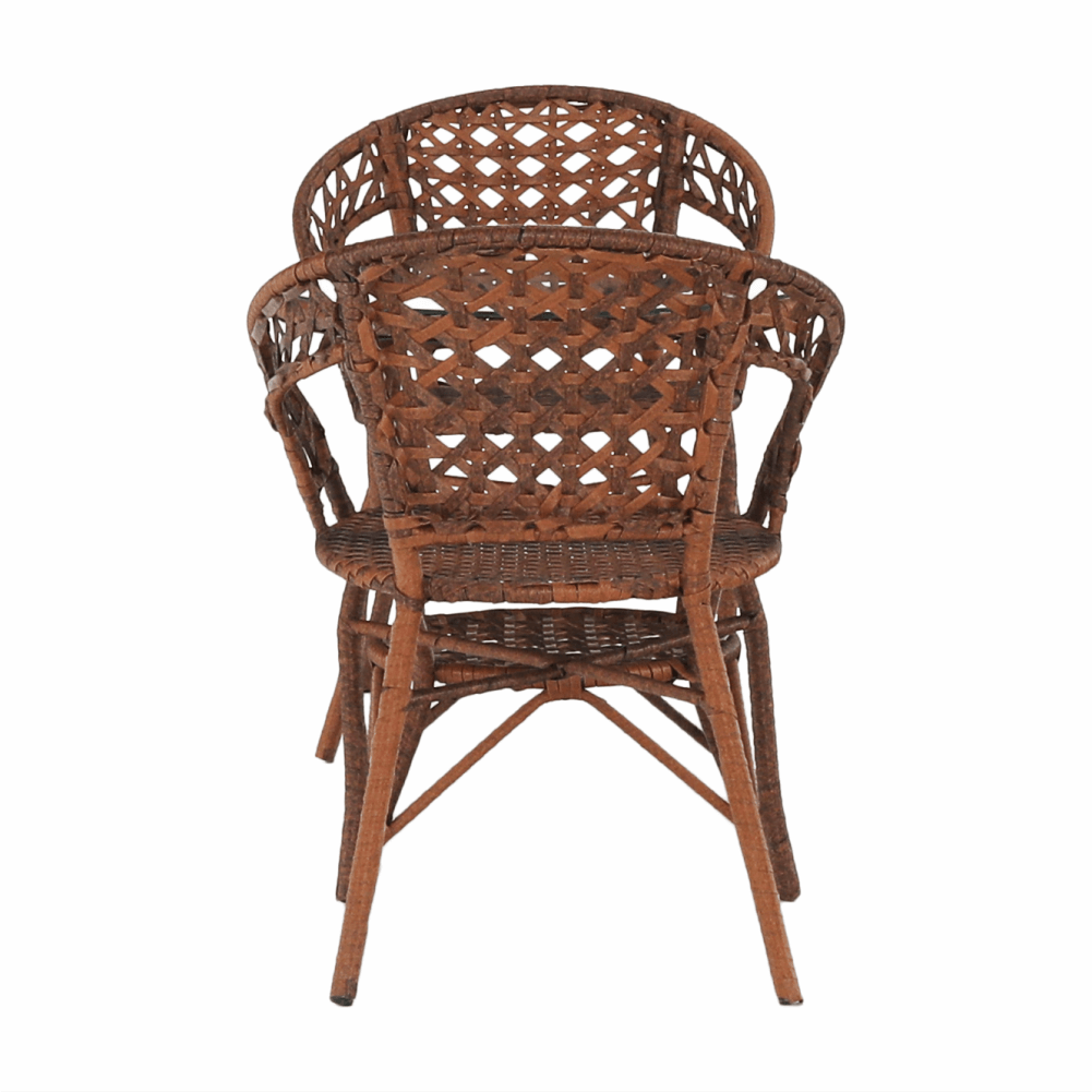 Set de grădină din rattan  1 + 2, maro, JARUB