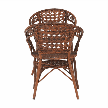 Set de grădină din rattan  1 + 2, maro, JARUB