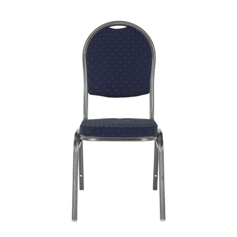 Scaun, rabatabil, textil albastru închis/gri cadru, JEFF 2 NEW