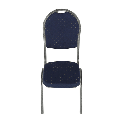 Scaun, rabatabil, textil albastru închis/gri cadru, JEFF 2 NEW