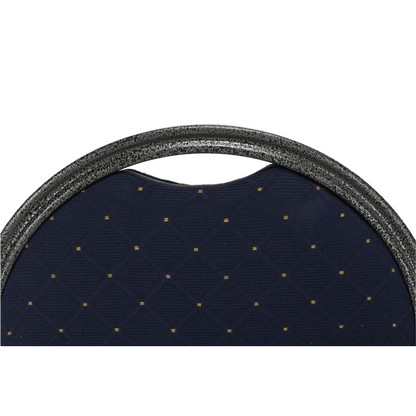 Scaun, rabatabil, textil albastru închis/gri cadru, JEFF 2 NEW