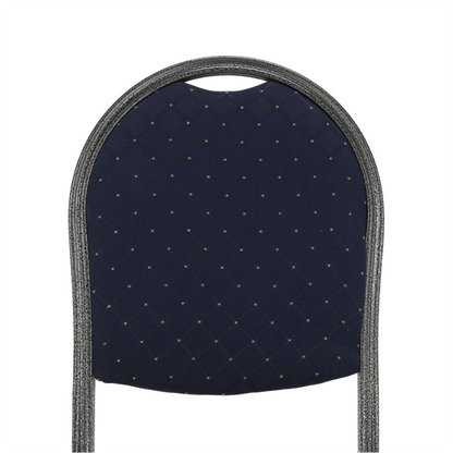 Scaun, rabatabil, textil albastru închis/gri cadru, JEFF 2 NEW