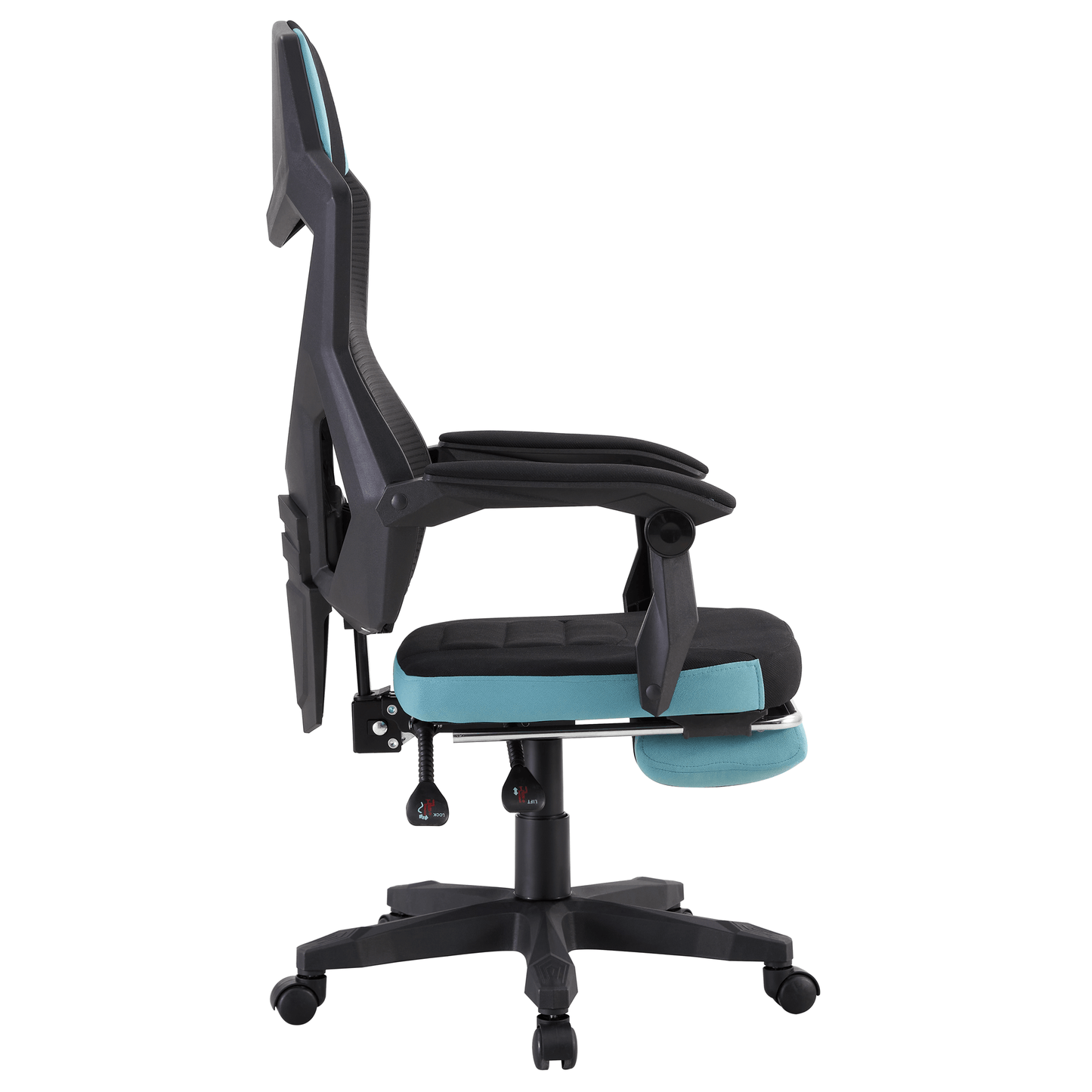 Scaun de birou/gaming, culoare neagră/neo mentă, JORIK NEW
