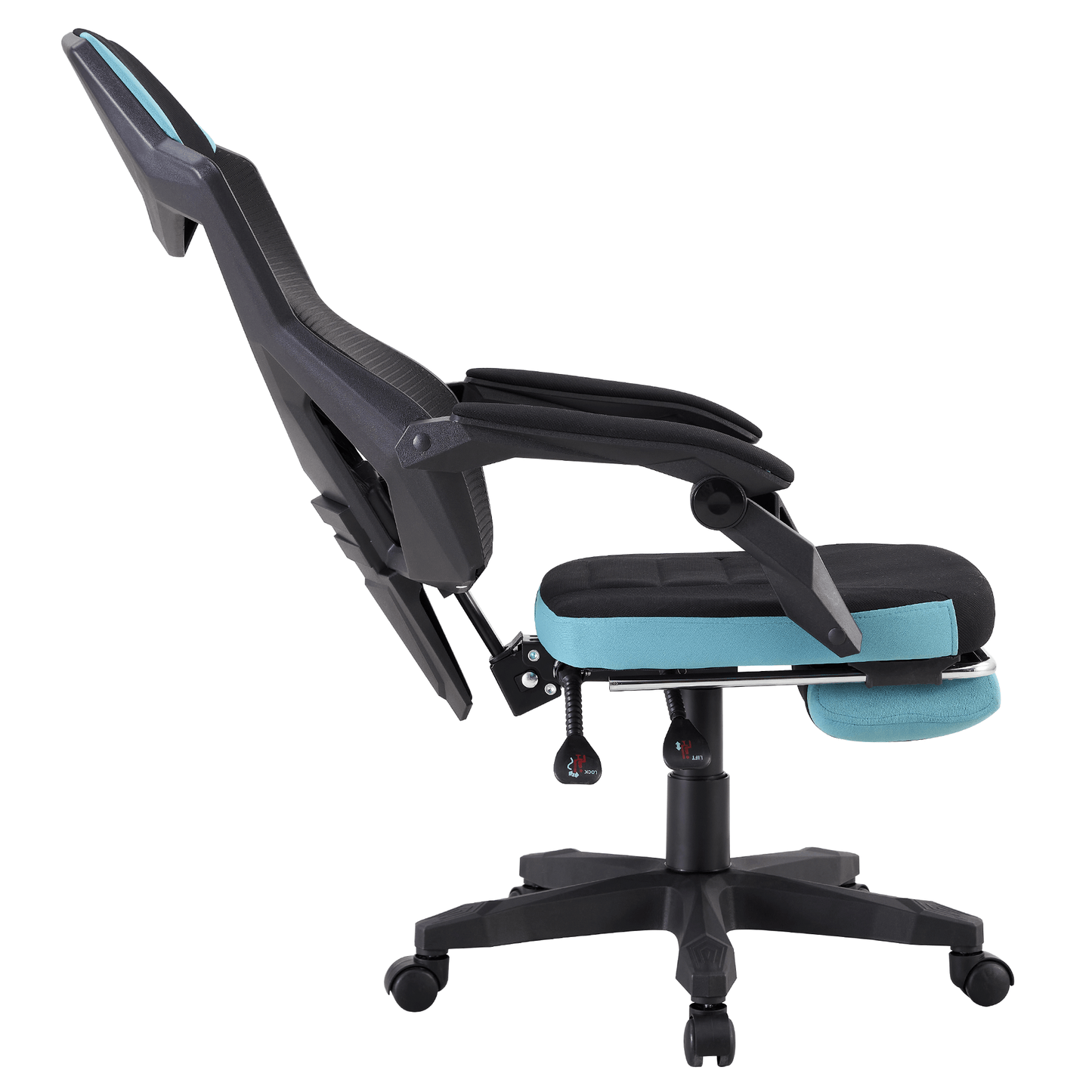 Scaun de birou/gaming, culoare neagră/neo mentă, JORIK NEW