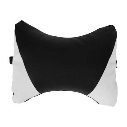 Scaun de birou/joc cu iluminare LED RGB, negru/alb, JOVELA