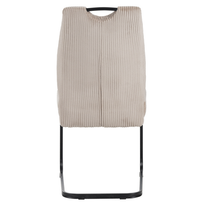 Scaun pentru sufragerie, maro-gri Taupe/neagră, KELMA