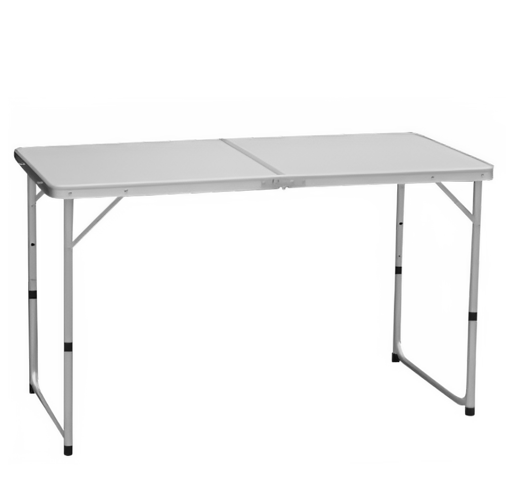 Masă de camping pliabilă, 120 cm, aluminiu/MDF, KEPI TYP 1