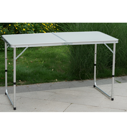 Masă de camping pliabilă, 120 cm, aluminiu/MDF, KEPI TYP 1