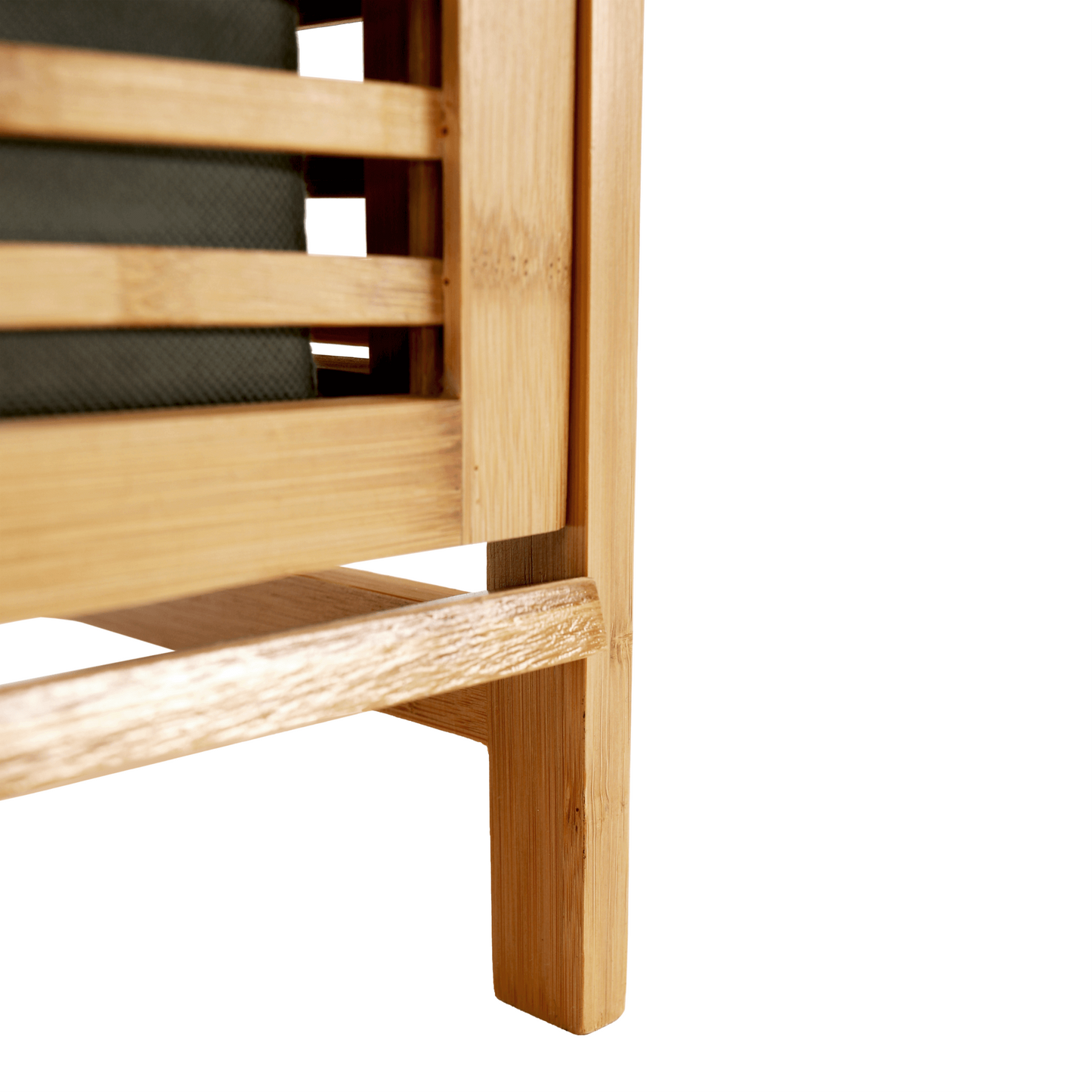 Coş de rufe, bambus natural/gri, KERI NEW