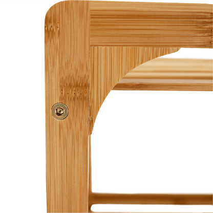 Coş de rufe, bambus natural/gri, KERI NEW