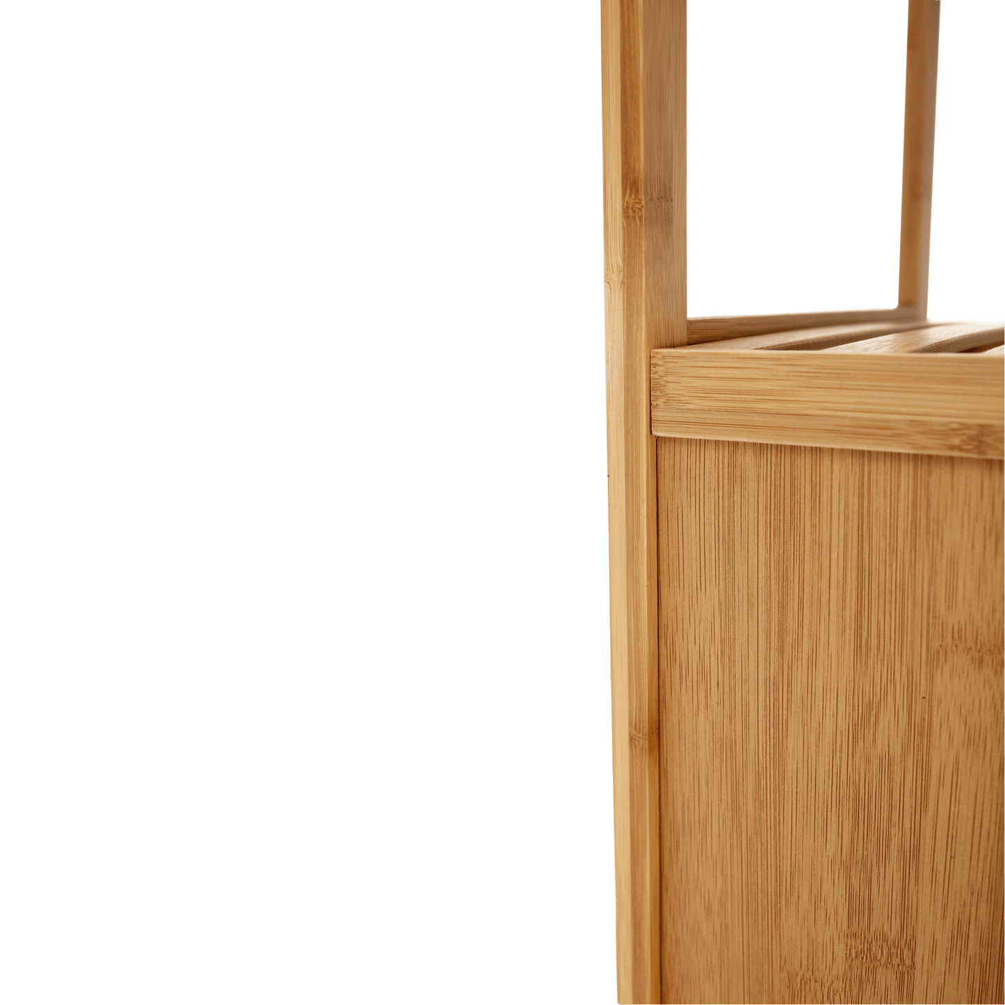 Coş de rufe, bambus natural/gri, KERI NEW