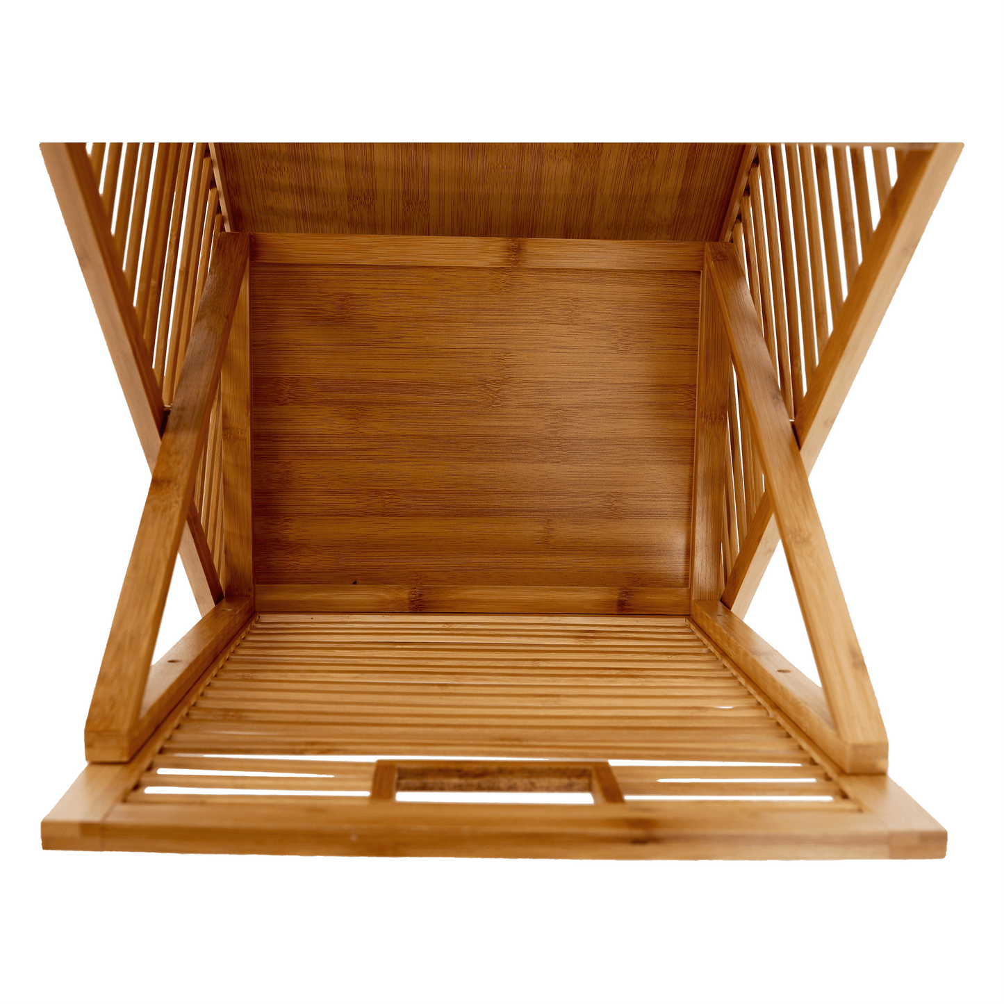 Coş de rufe, bambus natural/gri, KERI NEW