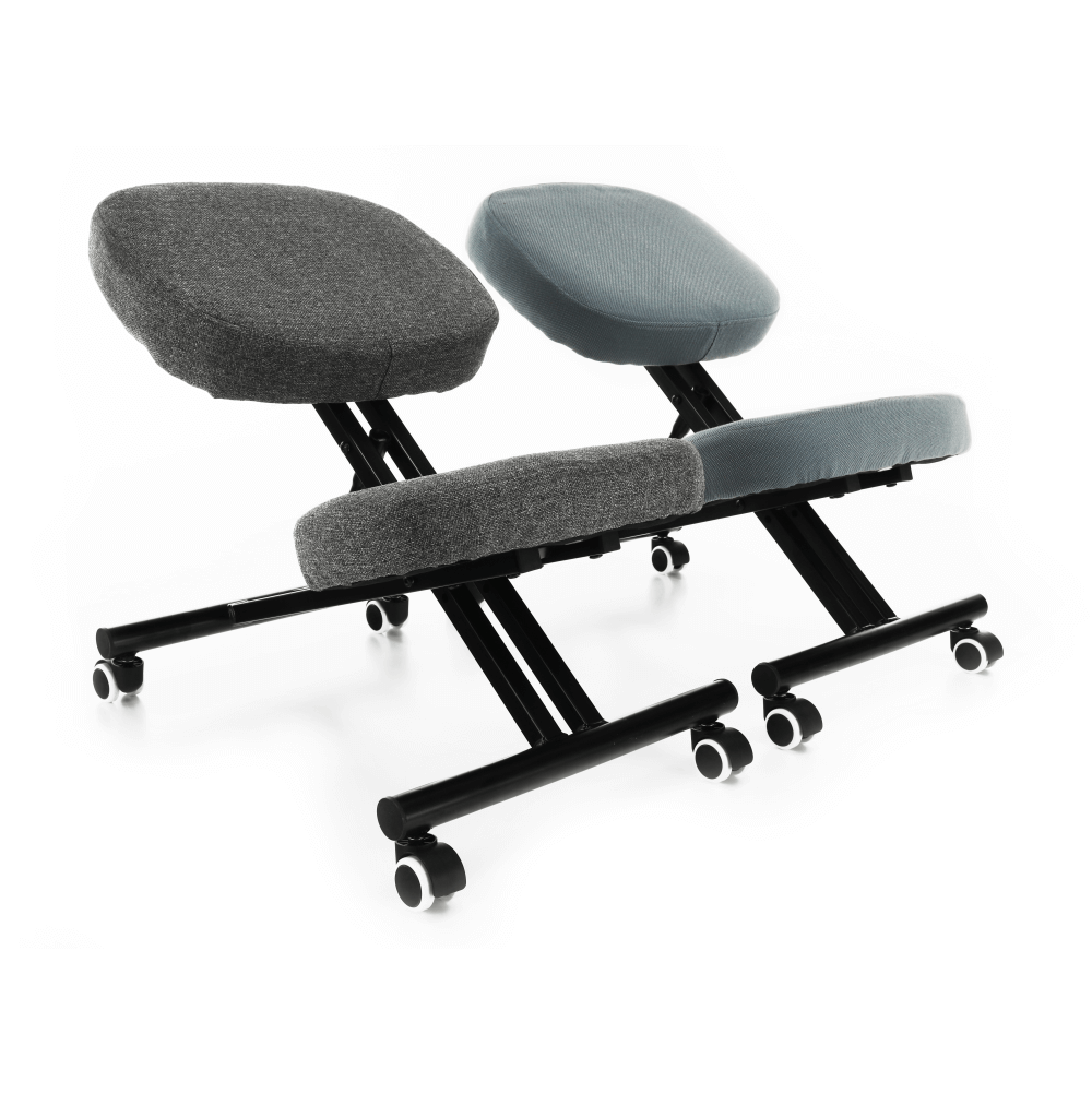 Scaun de îngenunchiere ergonomic, gri deschis / negru, KILIAN