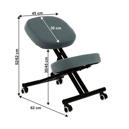 Scaun de îngenunchiere ergonomic, gri deschis / negru, KILIAN