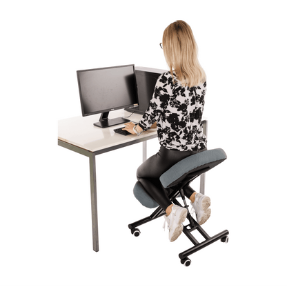 Scaun de îngenunchiere ergonomic, gri deschis / negru, KILIAN