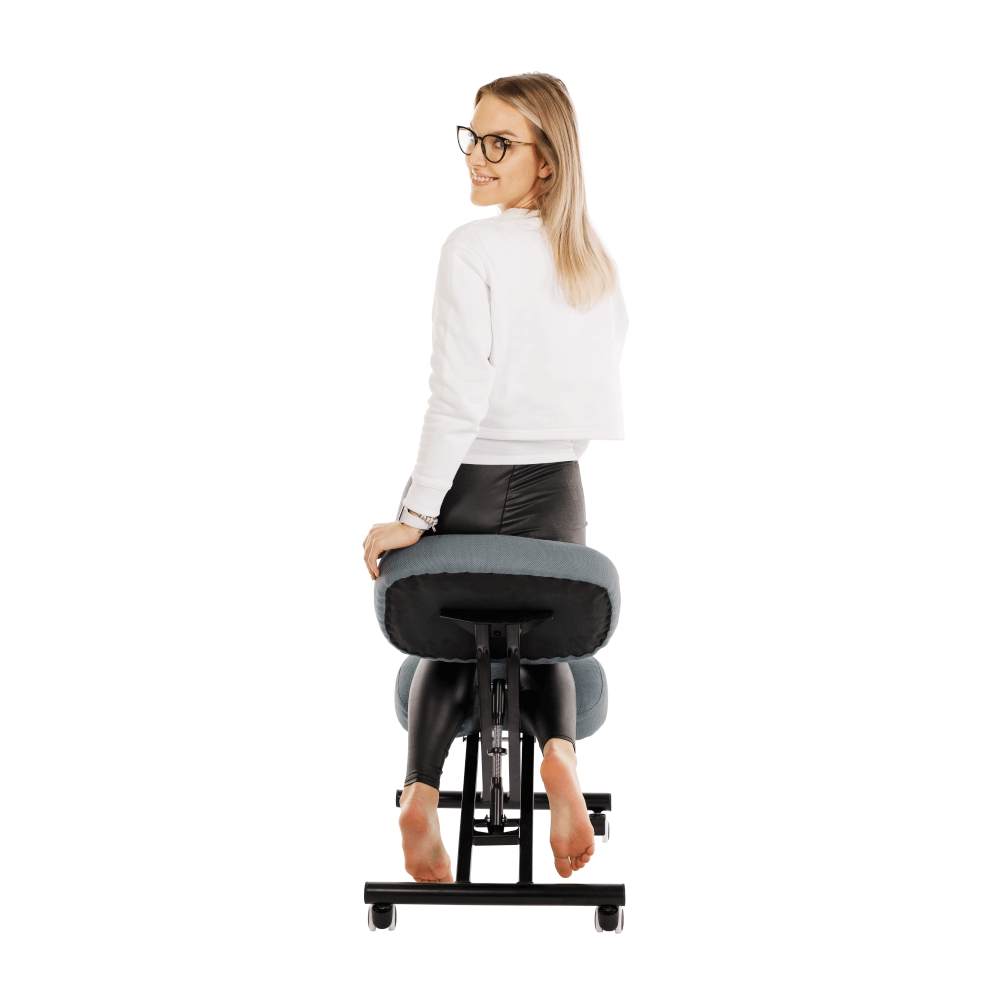Scaun de îngenunchiere ergonomic, gri deschis / negru, KILIAN