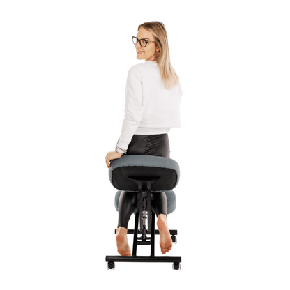 Scaun de îngenunchiere ergonomic, gri deschis / negru, KILIAN