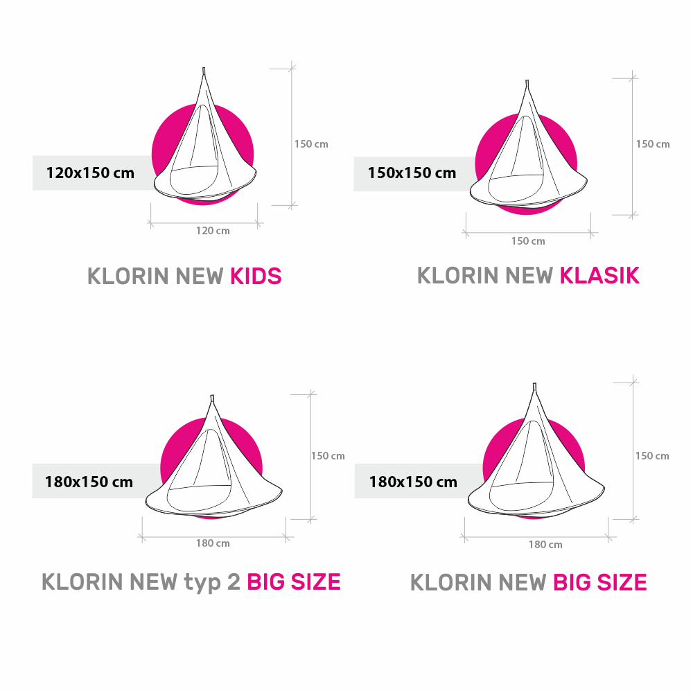 Scaun suspendabil balansoar, verde, KLORIN NEW KLASIK