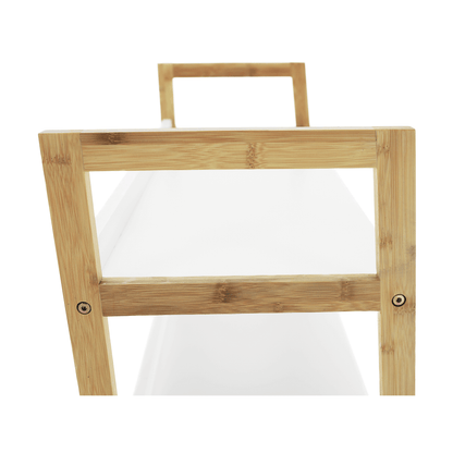 Etajeră cu 3 rafturi, alb/natural, KOEN TYP 1