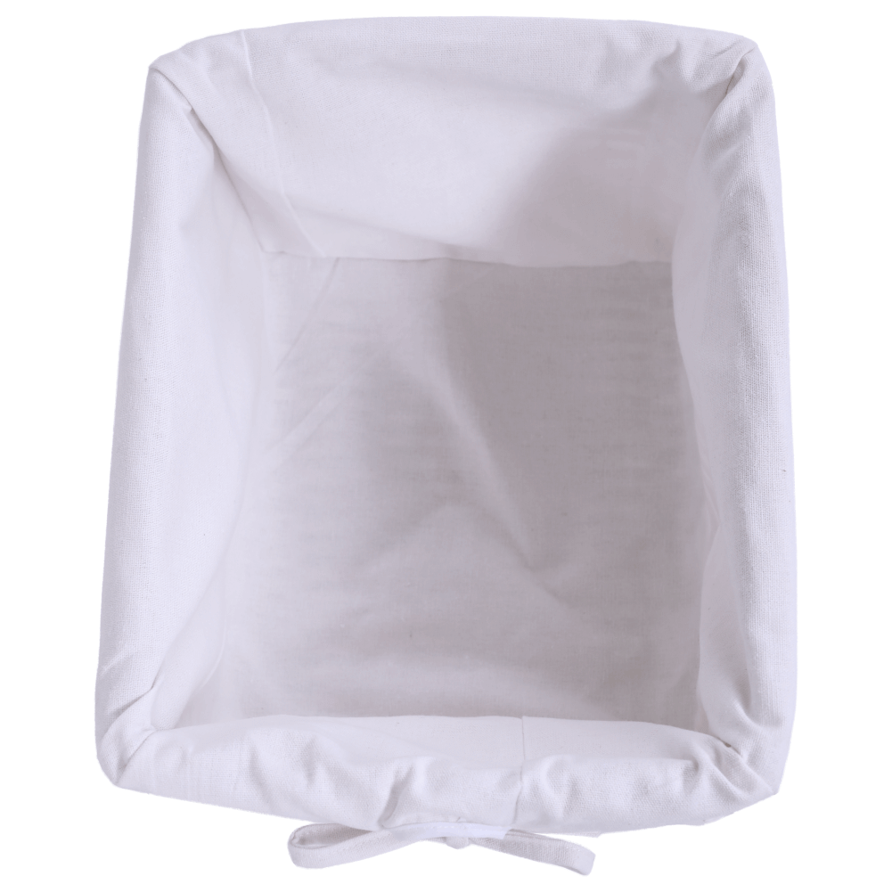 Comodă, lemn/răchită/material textil, alb, RAFAELLO 3